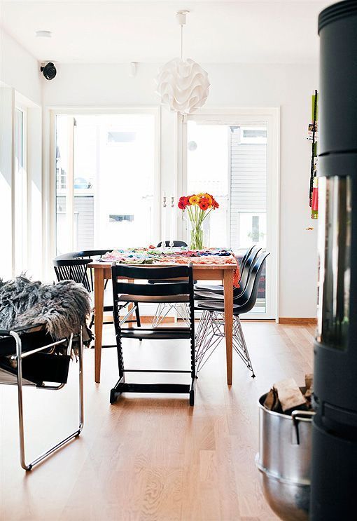 Decoración nórdica con mucho color