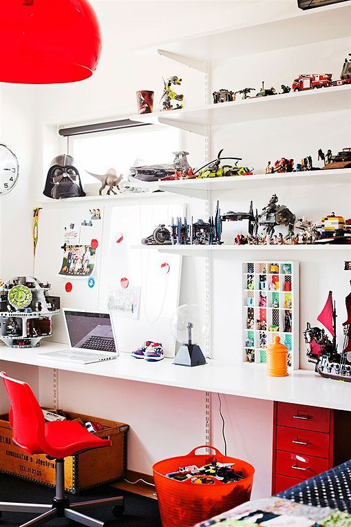 Decoración nórdica con mucho color