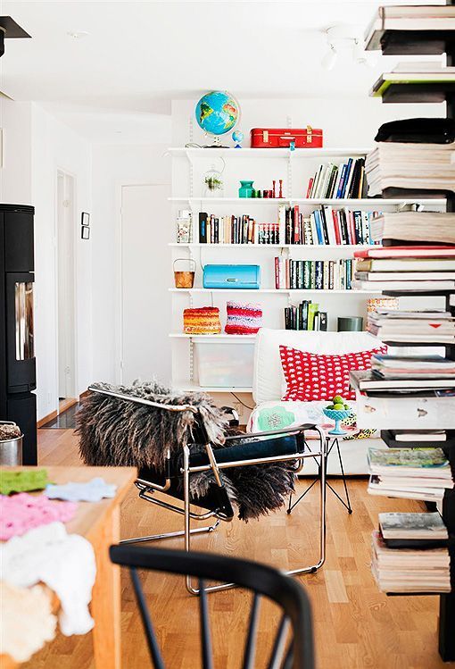 Decoración nórdica con mucho color