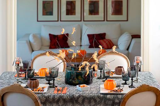 Cena de Halloween con chocolate