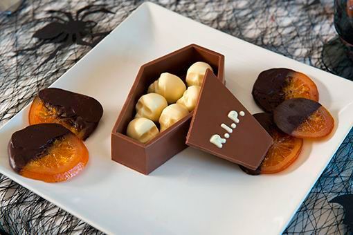 Cena de Halloween con chocolate