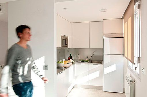 Apartamentos de diseño nórdico: cocina