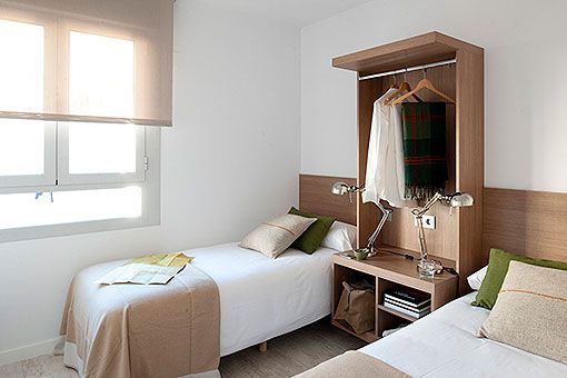 Apartamentos de diseño nórdico: dormitorio del Eric Vokel Atocha