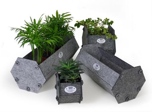 Feria de Milán: maceteros de fieltro de Ooobject