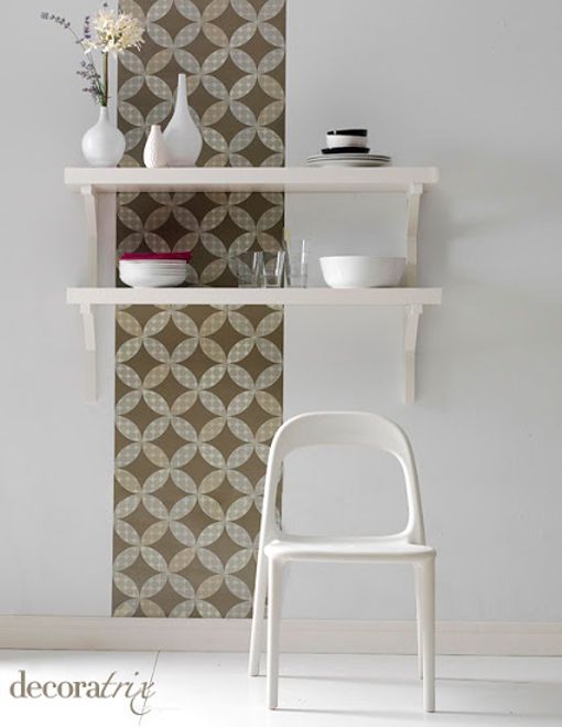 Decoratrix cumple 5 años: pared decorada con papel pintado