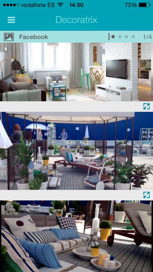 Nuevo app de decoración de Decoratrix