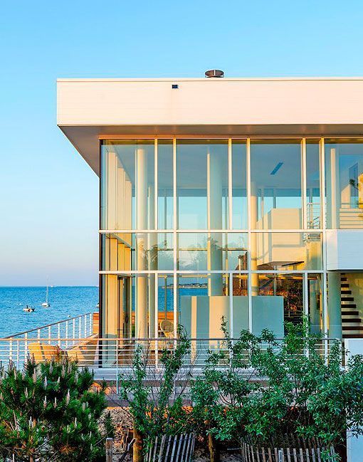 Casa de cristal y acero del arquitecto Richard Meier, en Nueva York