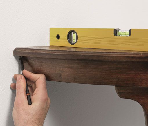 de mesa vieja a consola vintage, nivelar con la pared