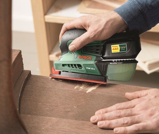 de mesa vieja a consola vintage, lijar la parte cortada