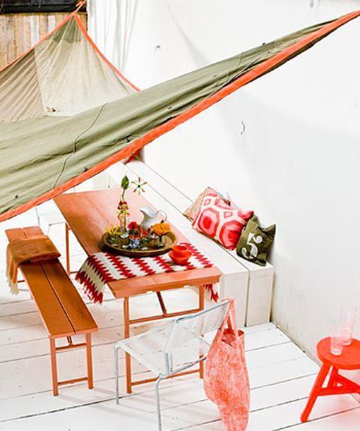 Muebles recuperados: zona de comedor