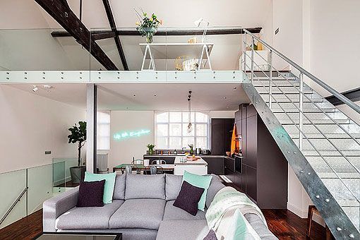 Loft moderno en una antigua fábrica de Londres