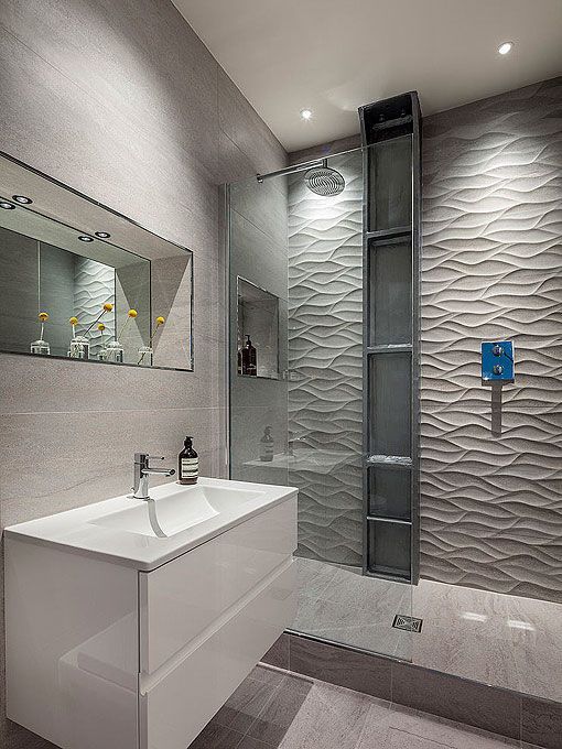 Baño de un loft moderno
