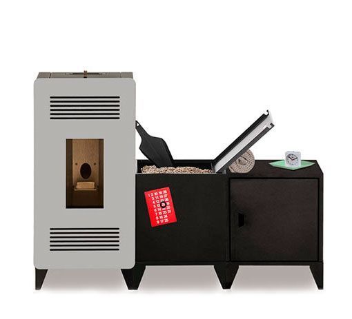 Estufa MIA con mueble contenedor