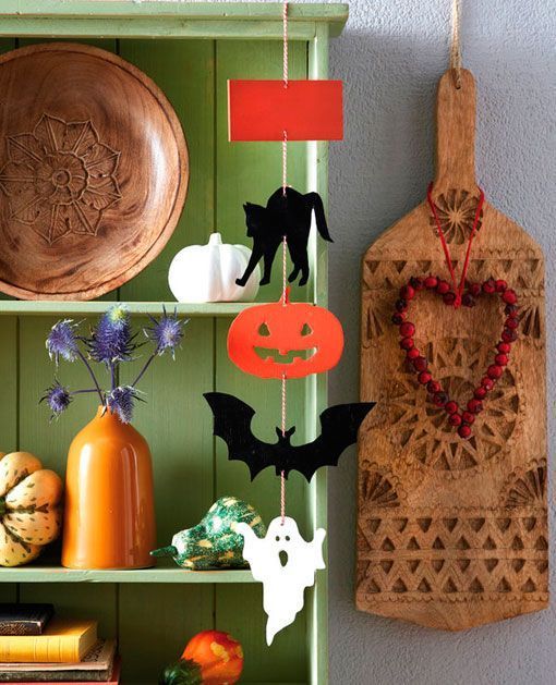Guirnalda para decorar Hallowen paso a paso