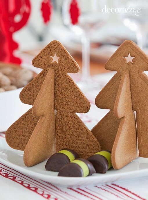 Mi mesa de Navidad: arbolitos de galleta