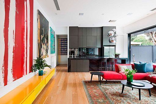 Colores llamativos para el salón