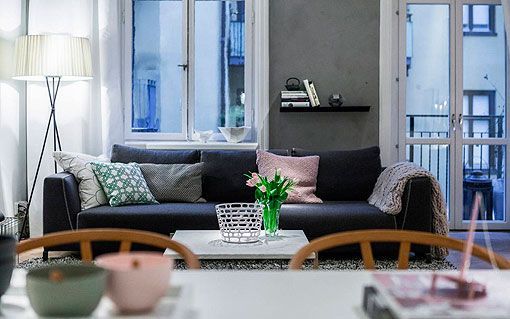 Apartamento moderno y elegante al estilo nórdico: salón