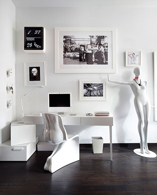 Paredes de piedra en un apartamento de diseño