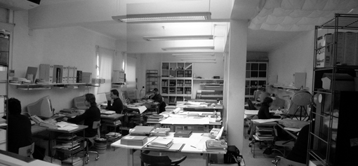Decoración de oficinas en los años noventa