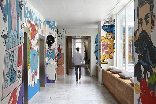 Decoración de oficinas de JWT en Amsterdam