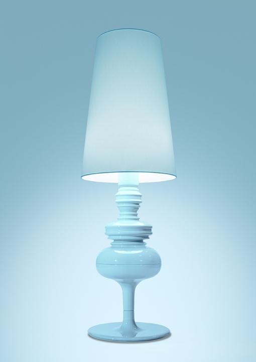 Lámpara Josephine X de Jaime Hayón para Metalarte Azul mediterráneo