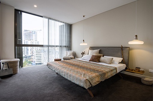 Ático diáfano y luminosos en Sydney - Dormitorio