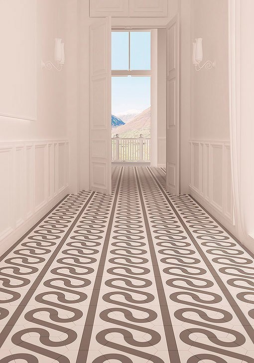 Baldosas hidráulicas hexagonales Roll