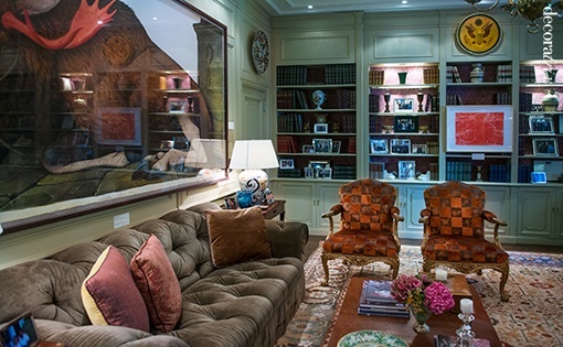 Despacho en la residencia del Embajador de Estados Unidos en Madrid James Costos y Michael Smith