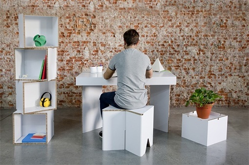 Muebles de cartón CARDBOARD FURNITURE AND PROJECTS (Munerix e Infix)