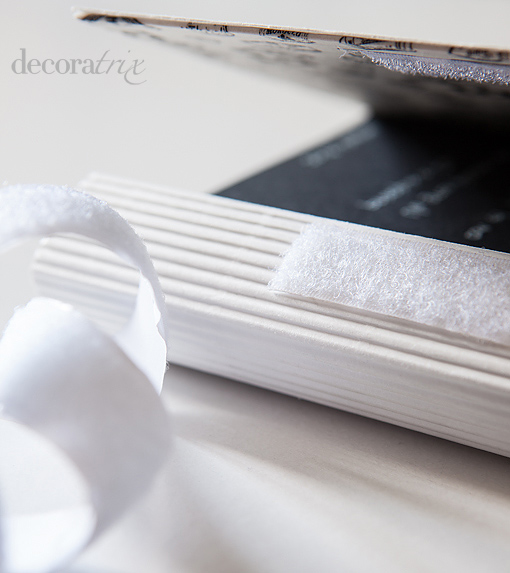 DIY: Sexto paso para hacer un álbum de fotos expuesto en un marco. 