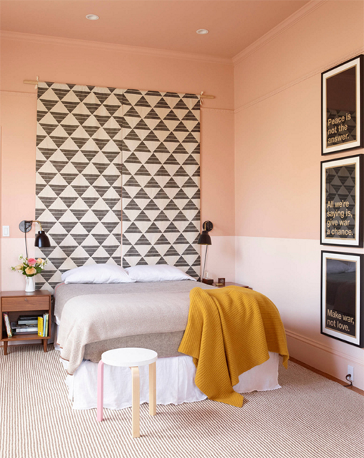 Decorar con triángulos / cabecero