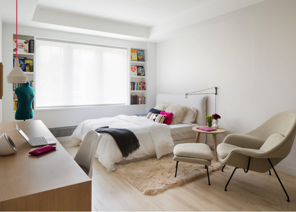 Dormitorio juvenil con pinceladas de color