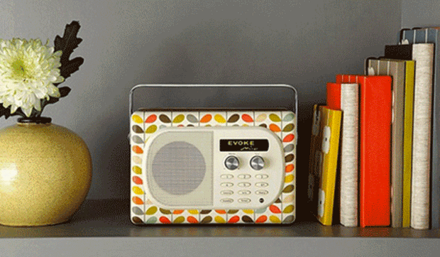 Radio retro Evoke Mio, de la diseñadora Orla Kiely
