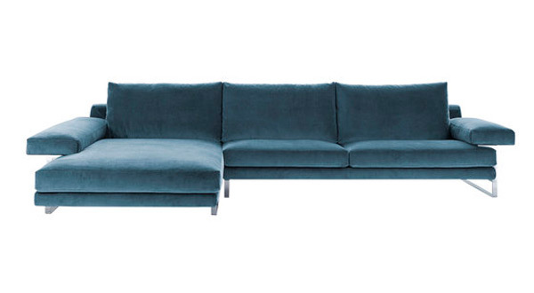 Sofás de diseño italiano en Mirsa: sofá azul Ego de Manzoni para Arketipo