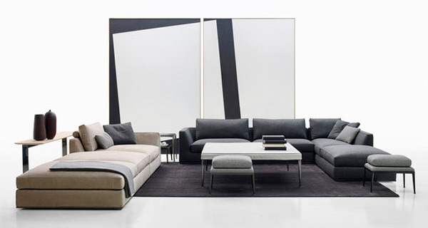 Sofás de diseño italiano en Mirsa: sofá Richard de Antonio Cittero para B&B 