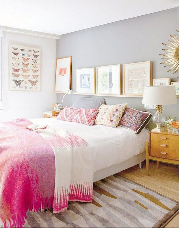 Mantas y cojines para poner el toque de color en el dormitorio
