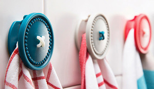 Colgadores con forma de botón