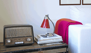 Decorar con radios antiguas