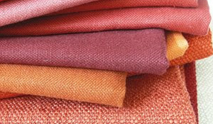 Textiles en rosa y coral