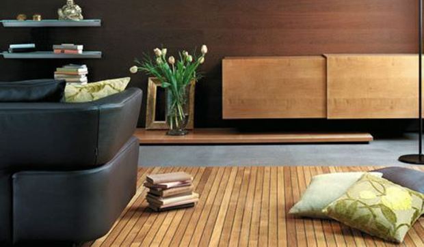 Alfombras de madera para interiores