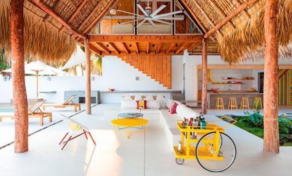 Casa de playa en un rancho de diseño en la costa de El Salvador