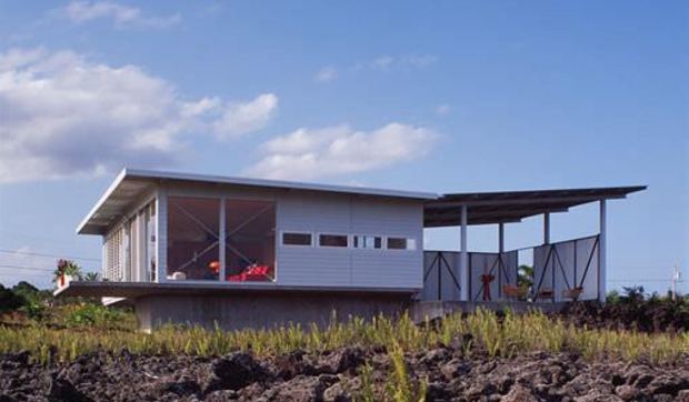 Casa en una isla volcánica de Hawaii