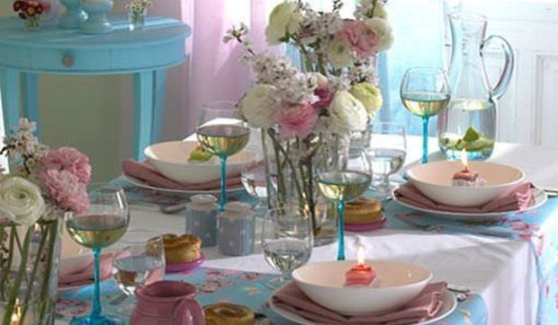 Los tonos pastel son ideales para decoraciones rústicas y vintage