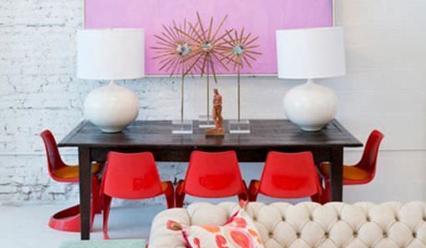 Decoración de estilo ecléctico barroco en el showroom de Julia Buckinghan