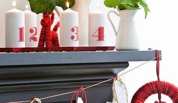 Decorar la chimenea durante las fiestas navideñas