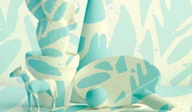 Diseños de estampados en tonos pastel de Judy Kaufmann