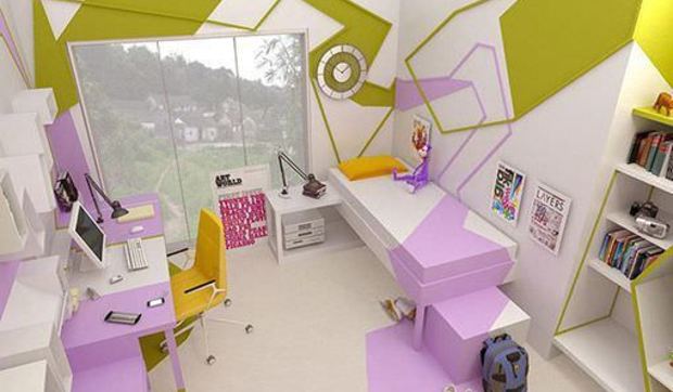 Dormitorio juvenil para las princesas modernas