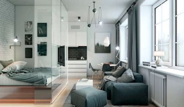 Dos apartamentos de 40 metros de estilos diferentes