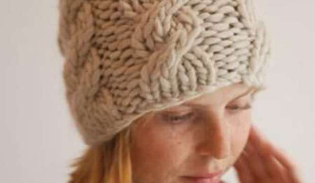 Gorros de lana "tres chic"