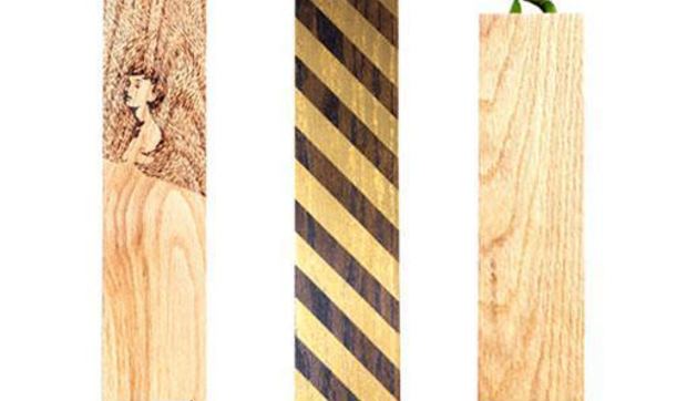 Jarrones de madera hechos artesanalmente